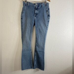 Free People We the Free Level Up Split Bootcut Jean Size 29 Boho Hippie Festival